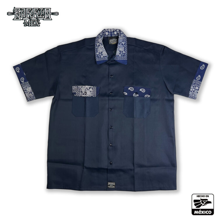 barrio_mexicano_bandana_ss_wolk_shirt_navy