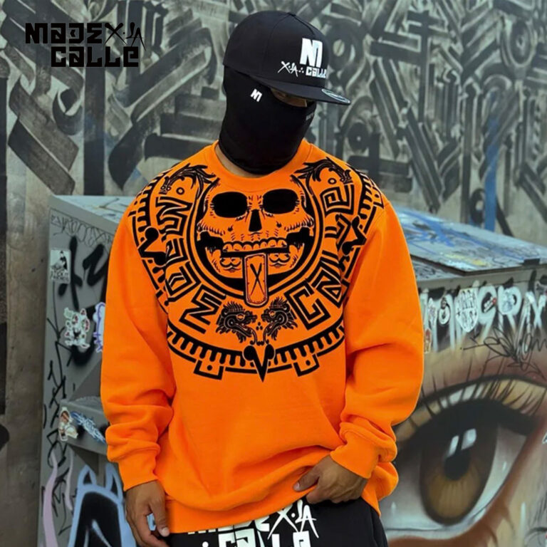 madexlacalle_azteca_crewneck_sweat_orange