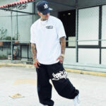 yonerone_skull_sweat_pants_black