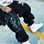 Yoner One】Skull Sweat Pants Black メキシコ産 MXLC 西海岸